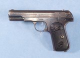 Colt Type 1 1903 Hammerless Pistol **Mfg 1904 - 2nd Year** - 1 of 10