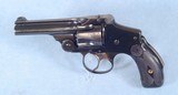 ** SOLD ** Smith & Wesson Hammerless Double Action Revolver Chambered in .38 SW Caliber **Fourth Model - Two Sets of Grips** - 2 of 8
