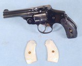 ** SOLD ** Smith & Wesson Hammerless Double Action Revolver Chambered in .38 SW Caliber **Fourth Model - Two Sets of Grips** - 1 of 8