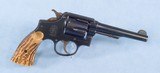 ** SOLD ** Smith & Wesson Military & Police (Pre Model 10) Revolver Chambered in .38 Special Caliber **Carved Bone Grip Panels** - 1 of 13
