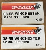 ** SOLD ** Winchester 38-55 Winchester 255 Grain Soft Point Ammunition **Lot of 2 Boxes - $130 Shipped** - 1 of 1