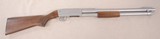 * SOLD * Ithaca Satin/Matte Nickel Model 37 Featherlight DS Police Special Pump Shotgun in 12 GA **Scarce Nickel Finish - 1 of 14