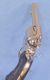 ** SOLD ** Colt Single Action Army Revolver 3rd Generation .357 Magnum **Nickel Finish - Mfg. 2007 W/ Desirable Removable Cylinder Bushing** - 5 of 12