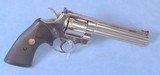 ** SOLD ** Colt Python Double Action Revolver Chambered in .357 Magnum Caliber **6 Inch Barrel - Stainless - Mfg 1987 - Exported to Germany** - 2 of 15