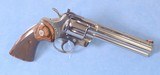 Colt Python Double Action Revolver Chambered in .357 Magnum Caliber **6 Inch vented Barrel - Stainless - Mfg 1987 - Beautiful Grips** - 2 of 12