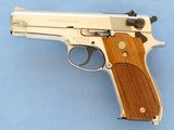 ***SOLD***Smith & Wesson Model 39, Cal. 9mm, Nickel Finished, 1976 Manufactured - 1 of 14