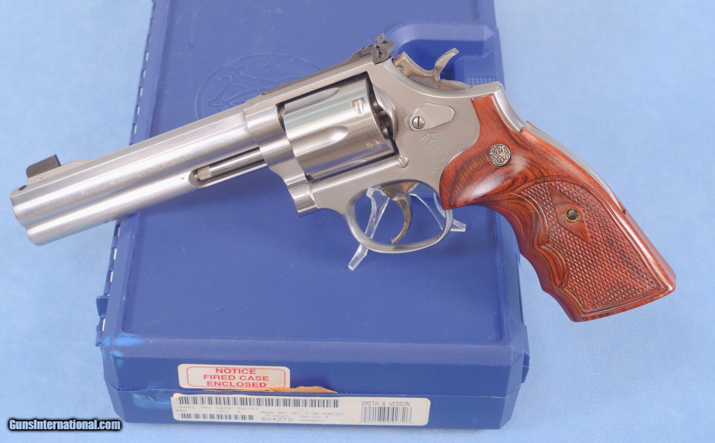 Sold Smith And Wesson Model 686 4 Revolver Chambered In 357 Magnum No Lock Ported W Box