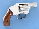 ** SOLD ** Smith & Wesson Model 40 Centennial, Cal. .38 Special, Nickel Finish - 3 of 13