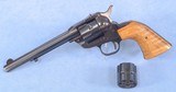 *** SOLD ** Ruger Old Model Single Six Magnum Single Action in .22 LR/.22 WMR **Mfg 1960 - Unconverted - Convertible .22 LR/.22 WMR** - 1 of 12