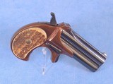 **SOLD** Remington Model 95 Derringer Type II in .41 Rimfire **Stag Grips - Cool Retro Pistol** - 1 of 7