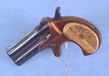 **SOLD** Remington Model 95 Derringer Type II in .41 Rimfire **Stag Grips - Cool Retro Pistol** - 2 of 7