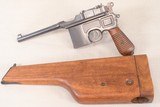 Mauser C96 1930 Commercial Broomhandle Pistol in .30 Mauser Caliber **100% Original - Reproduction Stock** - 1 of 13