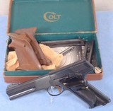 Colt Woodsman Match Target Semi Auto Pistol in .22 Long Rifle **Letter of Authenticity - Original Box - Mfg 1955 - 3 Mags and extra Grips** - 1 of 25
