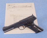 Colt Woodsman Match Target Semi Auto Pistol in .22 Long Rifle **Letter of Authenticity - Original Box - Mfg 1955 - 3 Mags and extra Grips** - 25 of 25