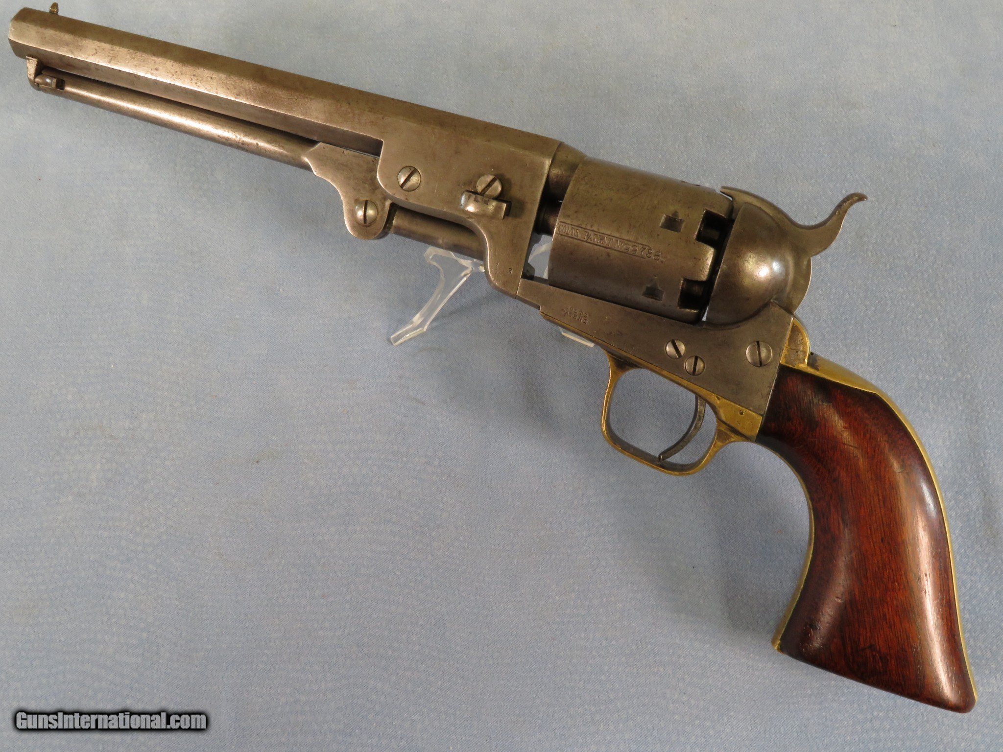 Authentic Civil War Brass Frame .36 Caliber Cap and Ball Pistol
