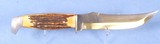 Case Model 523-6 Stag Handled Fixed Blade Knife with Leather Sheath **Mfg 1940-1965 - 4 of 13