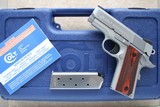 **SOLD**LNIB Colt Defender Lightweight Stainless Steel chambered in .45ACP w/ Slim Checkered Rosewood Grips ** Test-fired Only w/ Box ** - 1 of 16