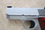 **SOLD**LNIB Colt Defender Lightweight Stainless Steel chambered in .45ACP w/ Slim Checkered Rosewood Grips ** Test-fired Only w/ Box ** - 5 of 16