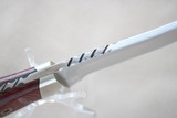 ** SOLD ** A.C. Warren Custom Fixed Blade w/ Hand-Tooled Leather Sheath ** Portland Oregon /
Red Micarta Handles ** - 9 of 9