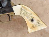 Colt 1851 Navy Third Model, Scrimshawed Ivory Grips, Cal. .36 Percussion, 1852 Vintage - 3 of 13