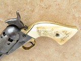 Colt 1851 Navy Third Model, Scrimshawed Ivory Grips, Cal. .36 Percussion, 1852 Vintage - 9 of 13