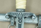 ** SOLD ** Late WW2 German Model 1935 Heer (Army) Officer's Dagger & Scabbard w/ Ivory White HandleBeautiful!! - 10 of 20