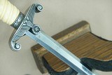** SOLD ** Late WW2 German Model 1935 Heer (Army) Officer's Dagger & Scabbard w/ Ivory White HandleBeautiful!! - 14 of 20