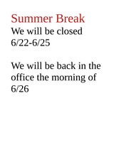 Out of Office till Monday 6/26 - In-store hours will resume Tuesday June 27 at 10am - 1 of 1