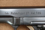 ** SOLD ** Spectacular 1945 Production Czech Military CZ Model VZ 27 Pistol in .380 ACP - 5 of 25