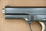 ** SOLD ** Spectacular 1945 Production Czech Military CZ Model VZ 27 Pistol in .380 ACP - 4 of 25