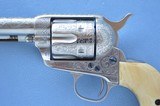 ** SOLD ** 1881 Vintage Colt Single Action Army chambered in .45LC w/ 7.5 Barrel ** D.W. Harris Engraved/Refinished & Period 