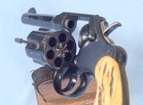 ** SOLD ** Colt Official Police Revolver Chambered in .38 Special Caliber **Cool Retro Stag Grips - Mfg 1949** - 7 of 9