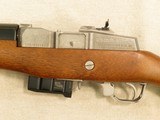 ** SOLD ** Ruger Mini-14 Ranch Rifle, Stainless Steel/Wood Stock, Cal. .223 Rem./5.56mm, 1990 Vintage. - 7 of 18