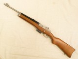 ** SOLD ** Ruger Mini-14 Ranch Rifle, Stainless Steel/Wood Stock, Cal. .223 Rem./5.56mm, 1990 Vintage. - 10 of 18