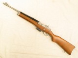 ** SOLD ** Ruger Mini-14 Ranch Rifle, Stainless Steel/Wood Stock, Cal. .223 Rem./5.56mm, 1990 Vintage. - 2 of 18