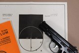** SOLD ** RARE 1984 CZ Pre-B Model 75 9mm Pistol w/ Orig. Box, 2 Mags, Test Target, & Ppwrk* 1 Matching Mag & Looks Unfired! * - 7 of 25