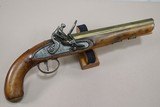 1830's-1850's Vintage A.W. Spies N.Y. .58 Caliber London-Mfg. Flintlock Pistol w/ Brass Octagon Barrel - 1 of 24