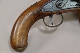 1830's-1850's Vintage A.W. Spies N.Y. .58 Caliber London-Mfg. Flintlock Pistol w/ Brass Octagon Barrel - 2 of 24