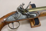 1830's-1850's Vintage A.W. Spies N.Y. .58 Caliber London-Mfg. Flintlock Pistol w/ Brass Octagon Barrel - 3 of 24