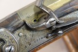 1830's-1850's Vintage A.W. Spies N.Y. .58 Caliber London-Mfg. Flintlock Pistol w/ Brass Octagon Barrel - 22 of 24