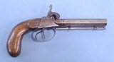 ** SOLD ** Belgian SxS Percussion Traveling Pistol **Unique and Historical** - 2 of 18