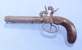 ** SOLD ** Belgian SxS Percussion Traveling Pistol **Unique and Historical** - 11 of 18