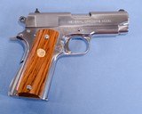* SOLD *1996 Bright Stainless Colt General Officer's Model Mk.IV Series 80 .45 ACP Pistol w/ Original Box
** RARE Very Limited Production Model ** - 14 of 16