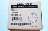 Leupold Mark-AR MOD-1 1.5-4x20mm Scope w/ Duplex Reticle & .223 Rem Turret ** Like New in Box ** - 8 of 9