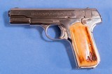 ** SOLD ** Colt 1903 Pocket Hammerless in .380 Caliber **Mfg 1909 - Nickel Redone - Stag Grips - Retro Cool** - 2 of 15