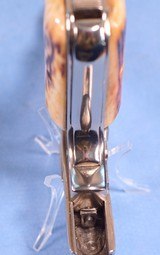 ** SOLD ** Colt 1903 Pocket Hammerless in .380 Caliber **Mfg 1909 - Nickel Redone - Stag Grips - Retro Cool** - 11 of 15