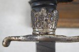 **SOLD** WW2 German SS Police Officer's Degan / Sword with Nazi Police Eagle on grip & SS Runes on Blade
Mfg. by Hermann Rath - 15 of 23