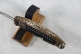 WW2 German SS Police Officer's Degan / Sword with Nazi Police Eagle on grip & SS Runes on Blade
Mfg. by Hermann Rath - 20 of 23