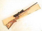 ** SOLD ** Savage Mark II BRJ V Rifle, with Bushnell 3-9X Scope, Cal. .22 LR, 21 Inch Spiral Fluted Heavy Barrel, with Box - 1 of 19