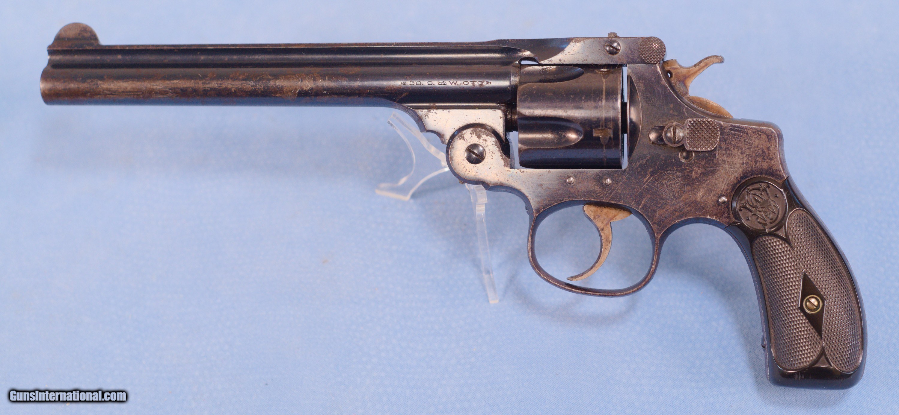 Sold Smith And Wesson 38 Double Action Perfected Model In 38 Sandw Sandw Last Top Break Model